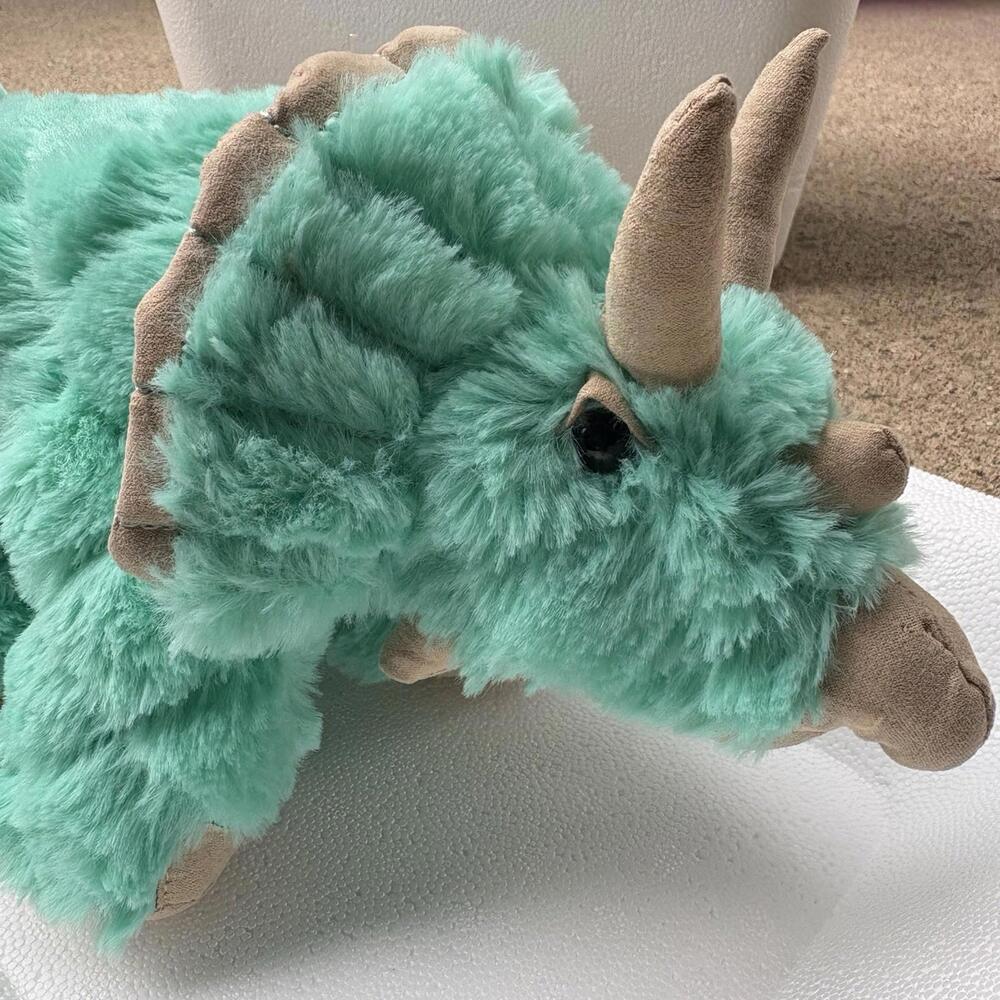 Animal Adventure Teal Green Dino Plush Soft 12” Stuffed Dinosaur